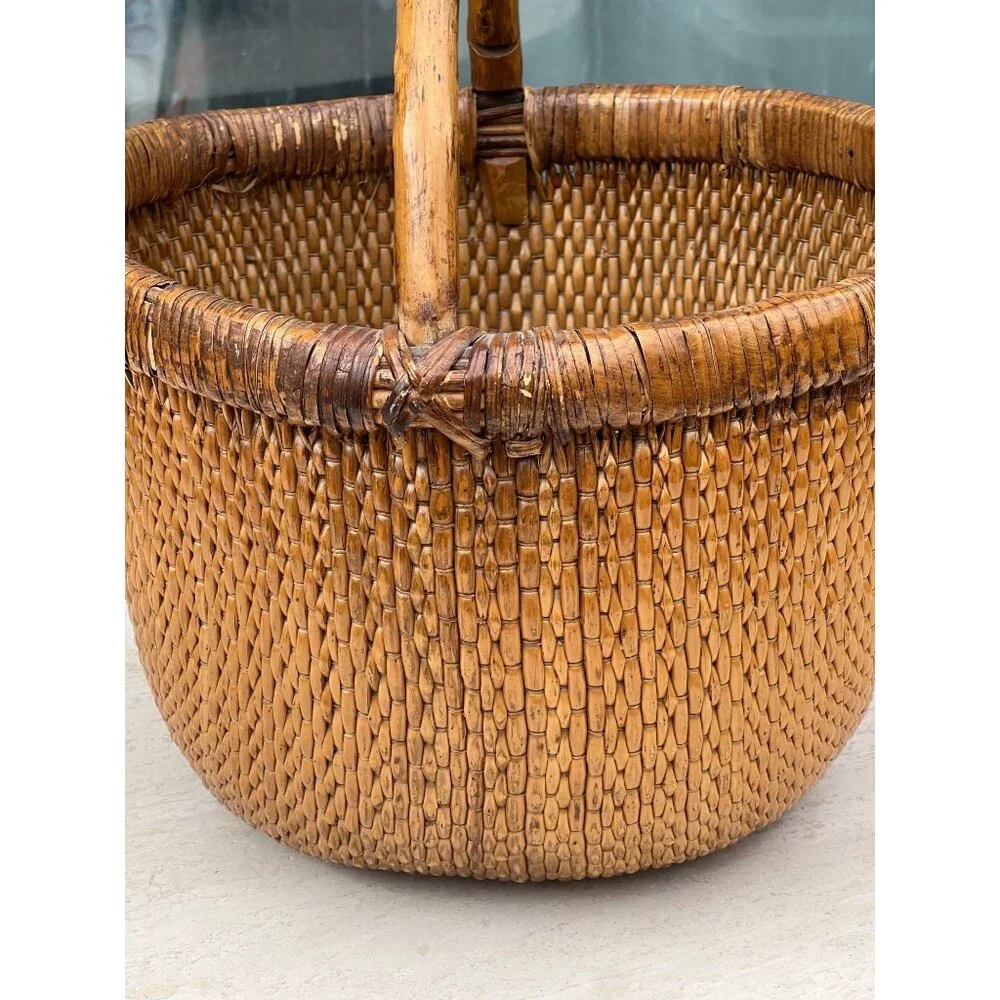 Chinese Rice Gathering Basket 15.5